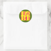 LGBT Hot Pop Round Aufkleber (Tasche)