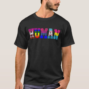 LGBT Human Flag LGBT Pride Monat LGBTQ Regenbogen T-Shirt