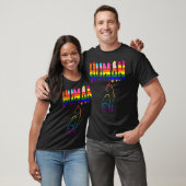 LGBT Human Flag Pride Month Cat T-Shirt (Unisex)