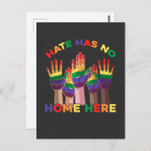 LGBT Human Rights Transgender Rainbow Flag Hands Postkarte (Vorne/Hinten)