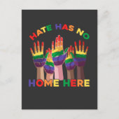LGBT Human Rights Transgender Rainbow Flag Hands Postkarte (Vorderseite)