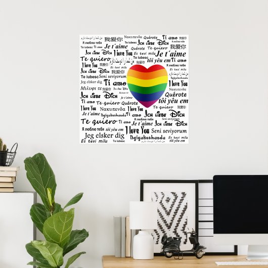 LGBT I Liebe Poster (Heimbüro)
