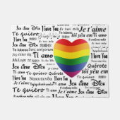 LGBT I Liebe Sie Fußmatte (Vorderseite)