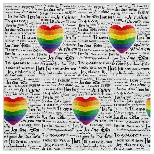 LGBT I Liebe Sie Stoff (Muster)