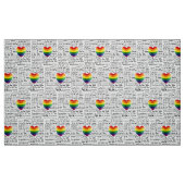 LGBT I Liebe Sie Stoff (Fat Quarter (45,7 x 55,9 cm))