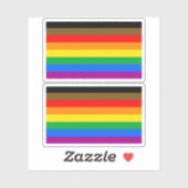 LGBT INKLUSIVE PRIDE (Farbenstolz) Aufkleber (Blatt)