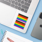 LGBT INKLUSIVE PRIDE (Farbenstolz) Aufkleber (Laptop mit iPhone)