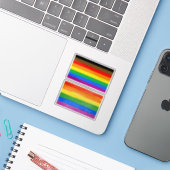 LGBT INKLUSIVE PRIDE (Farbenstolz) Aufkleber (Laptop mit iPhone)