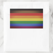 LGBT INKLUSIVE PRIDE (Farbenstolz) Rechteckiger Aufkleber (Tasche)