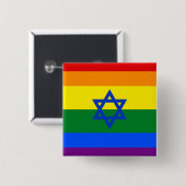 LGBT Israel Button (Vorne & Hinten)