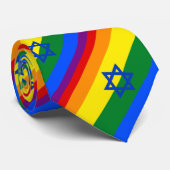 LGBT Israel Krawatte (Gerollt)