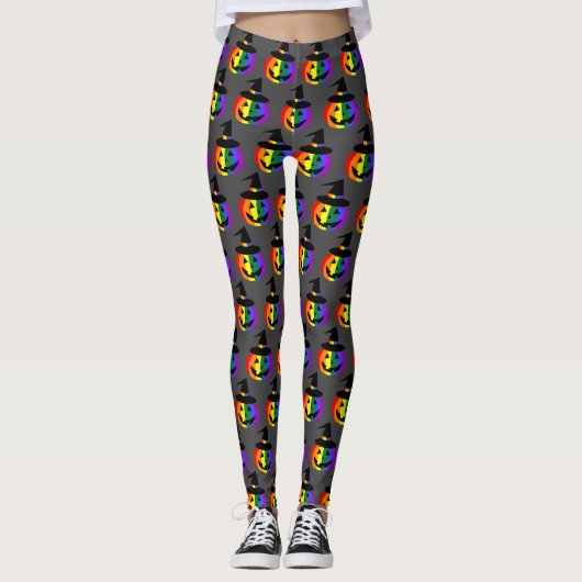 LGBT+ Jack-O'-Lantern-Leggings Leggings (Vorderseite)