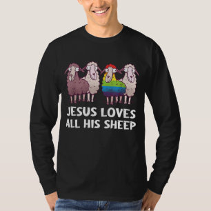 Lgbt Jesus Lieben alle seine Schaf Christentum Gay T-Shirt
