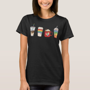LGBT-Kaffee Monat LGBTQ Latte Gay Lesbian Tr T-Shirt