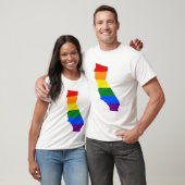 LGBT Kalifornien, T - Shirt der US-Staatsflagge (Unisex)