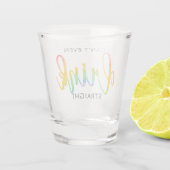 LGBT kann ich nicht einmal direkt trinken Schnapsglas (Rückseite)
