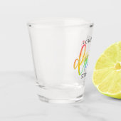LGBT kann ich nicht einmal direkt trinken Schnapsglas (Links)