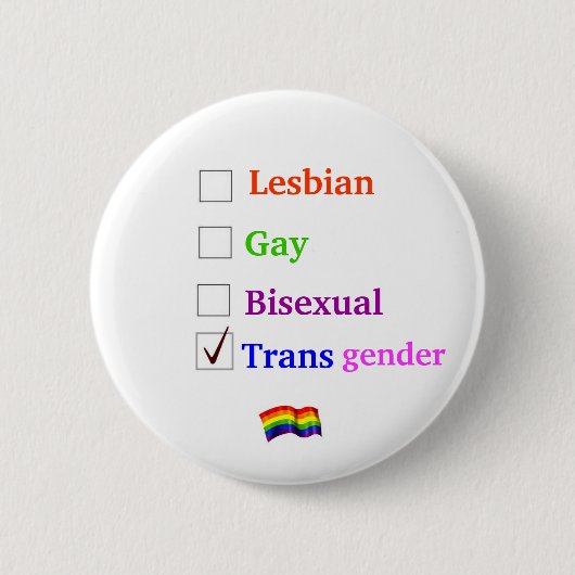 LGBT Karo-Knopf Button (Vorderseite)