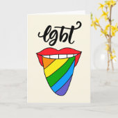 LGBT KARTE (Gelbe Blume)