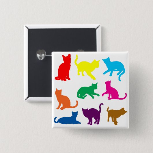LGBT-Katzen Button (Vorne & Hinten)