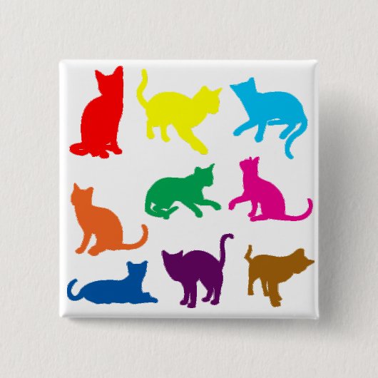LGBT-Katzen Button (Vorderseite)