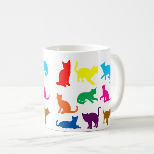 LGBT-Katzen Kaffeetasse (VorderseiteRechts)