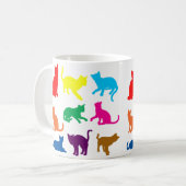 LGBT-Katzen Kaffeetasse (Vorderseite Links)