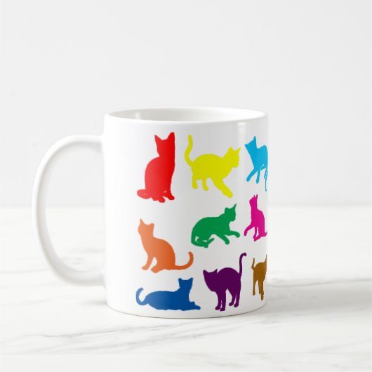 LGBT-Katzen Kaffeetasse (Links)