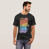 LGBT-Katzen unterstützen Pride T-Shirt (Vorne ganz)