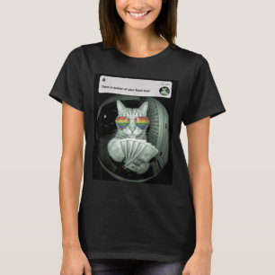 Lgbt-Katzenbewegung vor der Haustür bisexuell lesb T-Shirt