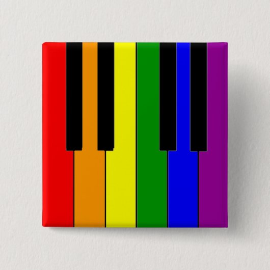 LGBT Klavier-Schlüssel Button (Vorderseite)
