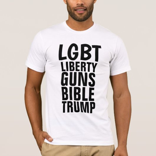 LGBT Konservative GUNS Trump-T - Shirt (Vorderseite)