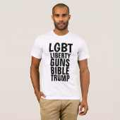 LGBT Konservative GUNS Trump-T - Shirt (Vorne ganz)