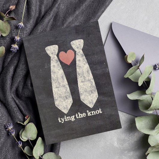 LGBT-Kopplung der Knot-Imitat-Halbpension Gay Wedd Einladung