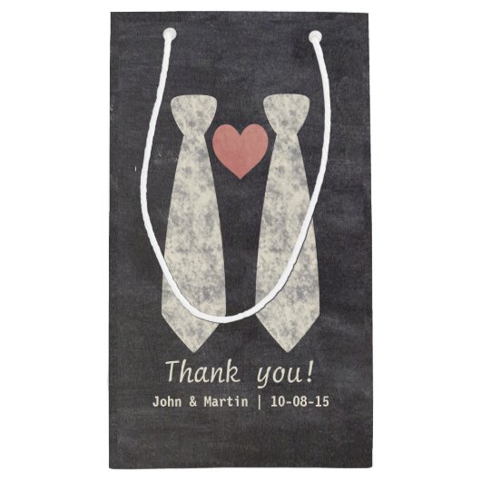 LGBT-Kopplung der Knot-Imitat-Halbpension Gay Wedd Kleine Geschenktüte (Rückseite)