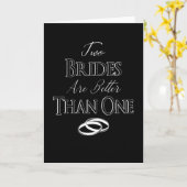 LGBT LBGBTQ Braut Ehe Lesbische Schwule Karte (Gelbe Blume)