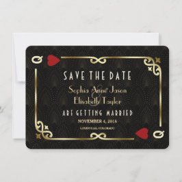 LGBT Lesbian Casino Las Vegas Poker Wedding Save The Date