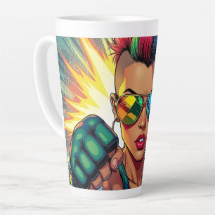 LGBT Lesbian Mohawk Pop Uppercut Art Milchtasse