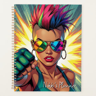 LGBT Lesbian Mohawk Pop Uppercut Art Planer