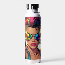 LGBT Lesbian Mohawk Pop Uppercut Art Trinkflasche