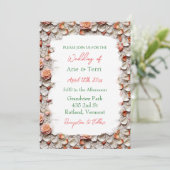 LGBT Lesbisch Hochzeitsmosaik Tile Floral Einladung (Stehend Vorderseite)