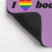LGBT Lesbisch I Liebe Bücher und Mädchen Mousepad (Ecke)