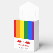LGBT Lesbische Lippen-Rainbow-Hochzeit Geschenkschachtel (Geöffnet)