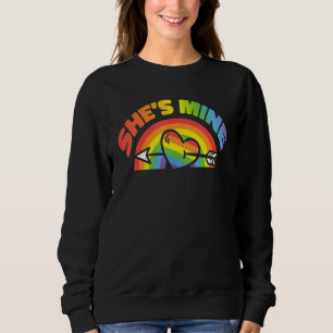LGBT Lesbische passende Paare Sie gehört mir Sweatshirt