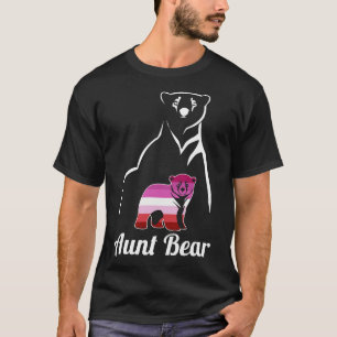 LGBT Lesbische Tante Bear Lesbische Flagge T-Shirt