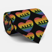 LGBT-lesbische Unterstützung für alleinerziehende  Krawatte (Gerollt)