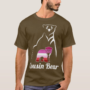 LGBT Lesbischer Cousin-Bär Lesbische Flagge T-Shirt