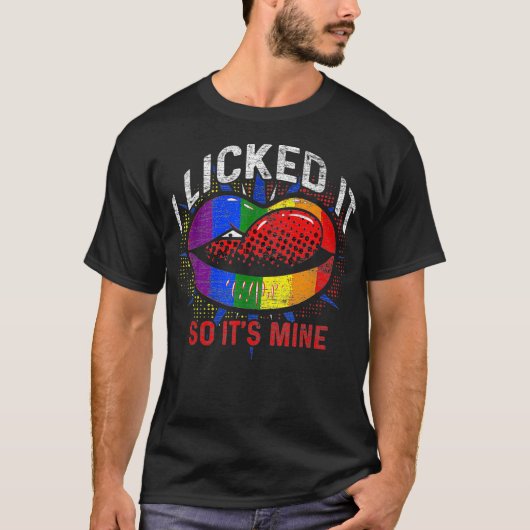 LGBT (Lesbischer Gay Pride Month Rainbow Flag) T-Shirt (Vorderseite)