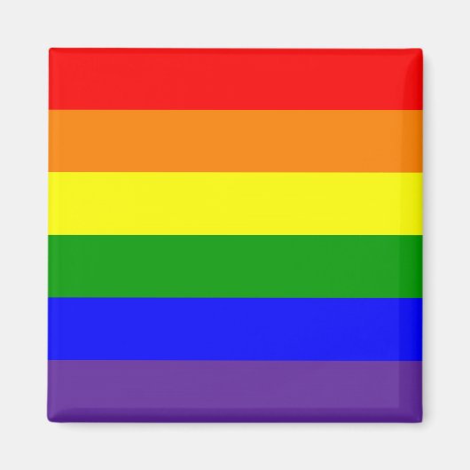 LGBT Lesbischer Gay Pride Rainbow Magnet (Vorne)