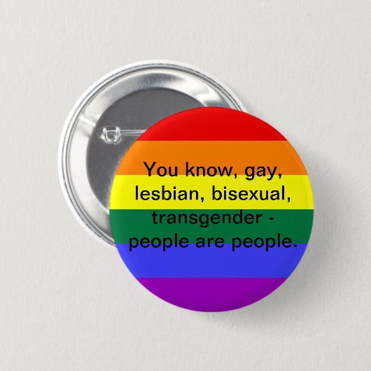 LGBT Leute Button (Vorne & Hinten)